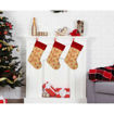 Picture of CHRISTMAS SOCK JUTE HOHOHO 46CM